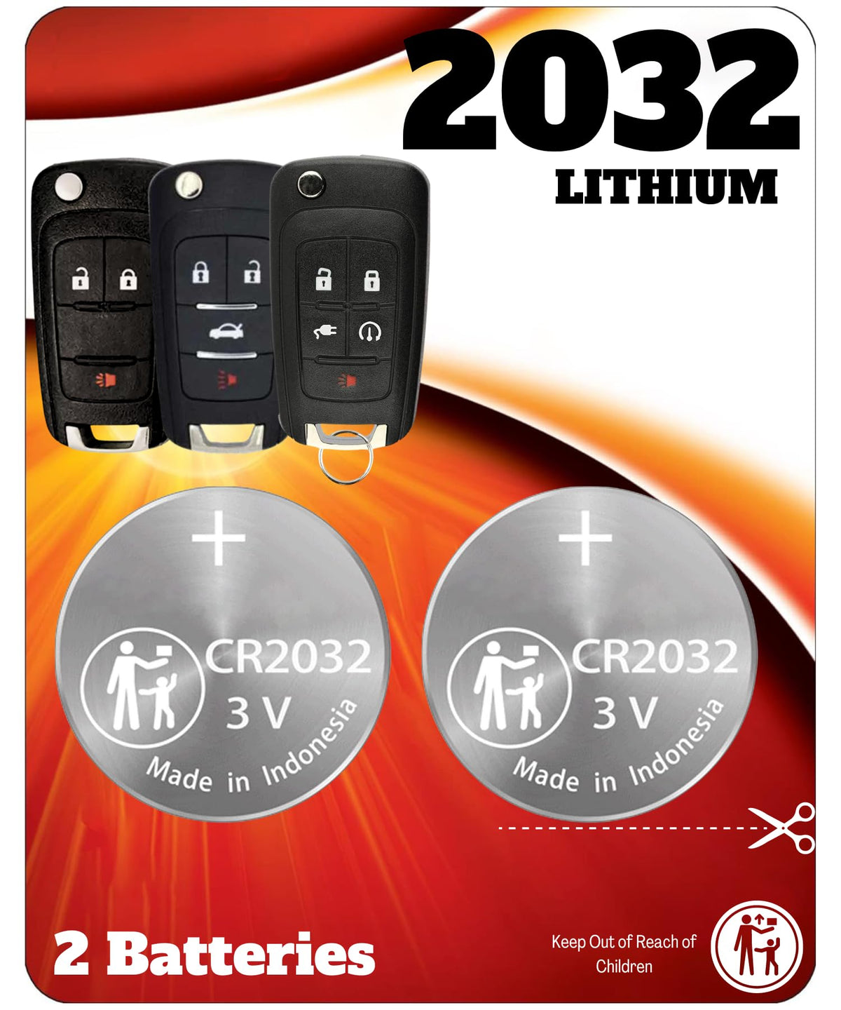 Chevy Buick 2010-2020 Key Battery