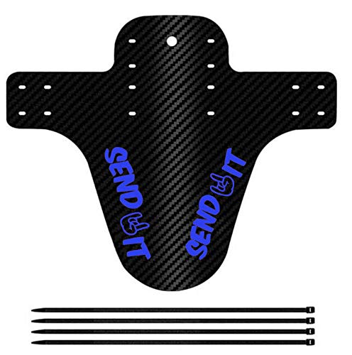 MTB Fender - Bike Mud Guard - Mountain Bike Fender - Send IT Carbon Fiber Mudguard for 26 27.5 and 29 Inch Bikes