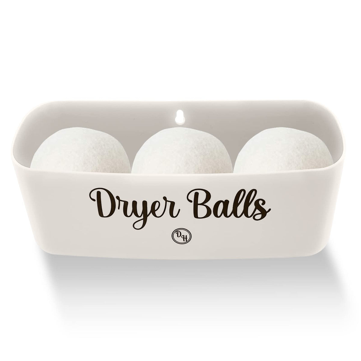 Laundry Dryer Balls Magnetic Bin Organizer Holder for Washer Fits Wool Dryer Ball Basket