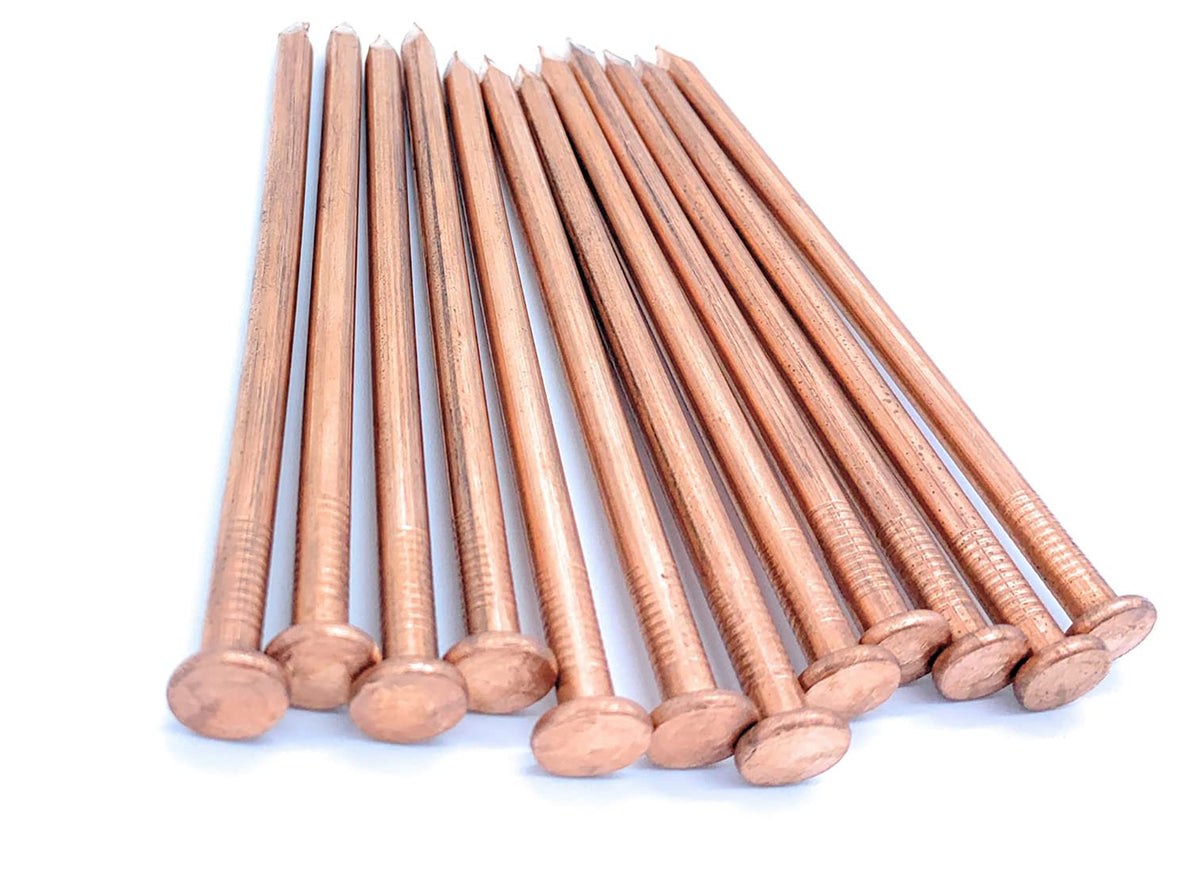 5 Inch HUUUGE Nails, Pack of 12 Copper Nails, Thick Premium Quality Nails Made in USA