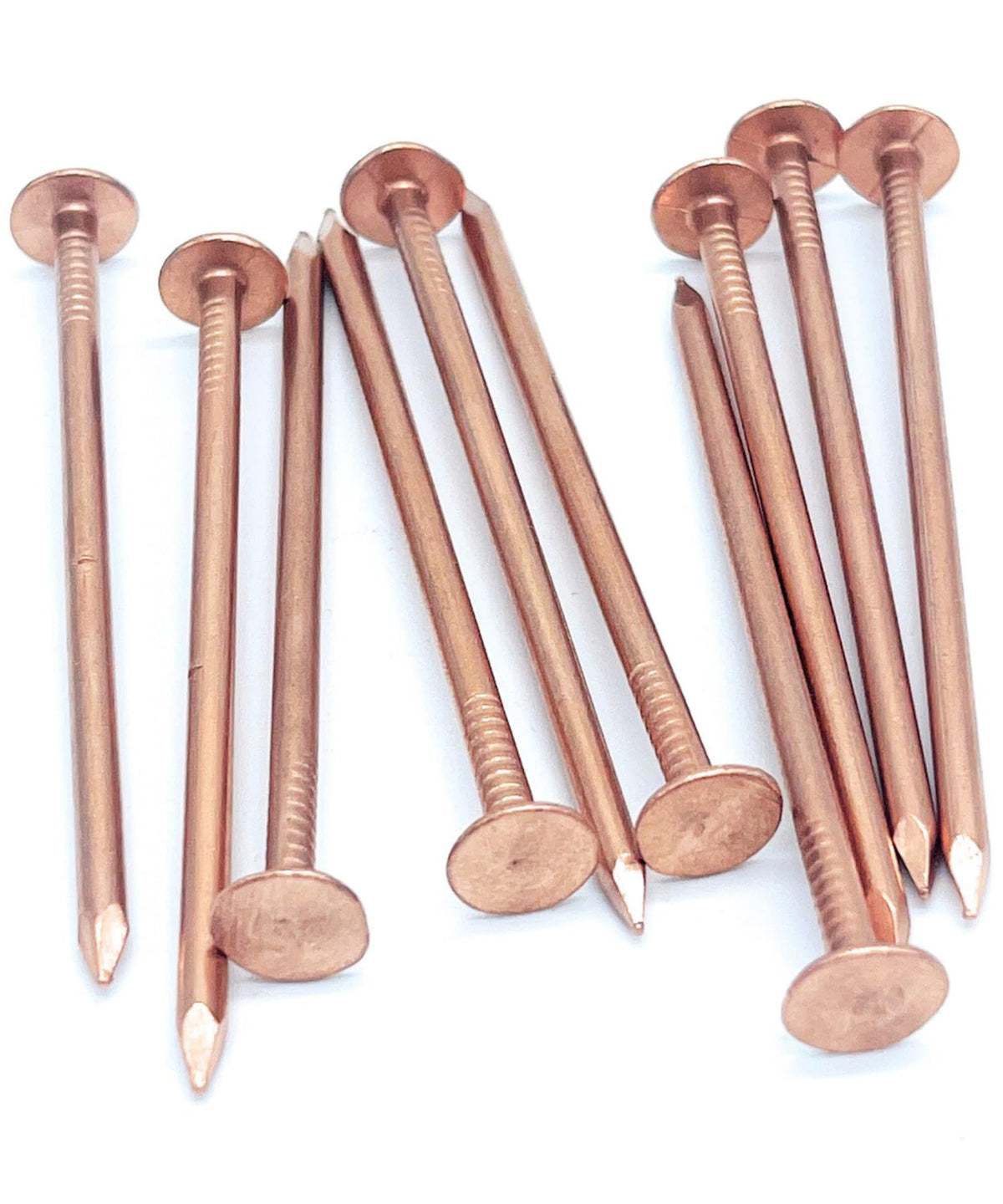 3 Inch Copper Nails Roofing Finish Nails USA MADE - Solid Pure Copper Slating Nails Spikes Flashing Furniture Boat - Package Includes The Highest Quality Copper Nails by Dubbs Hardware
